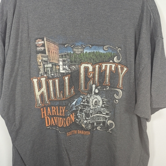 Vintage Harley Davidson Hill City South Dakota Sturgis Ralley Mens 2XL - Picture 4 of 6